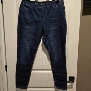 Style & Co. Dark Wash Denim Jeggings L
